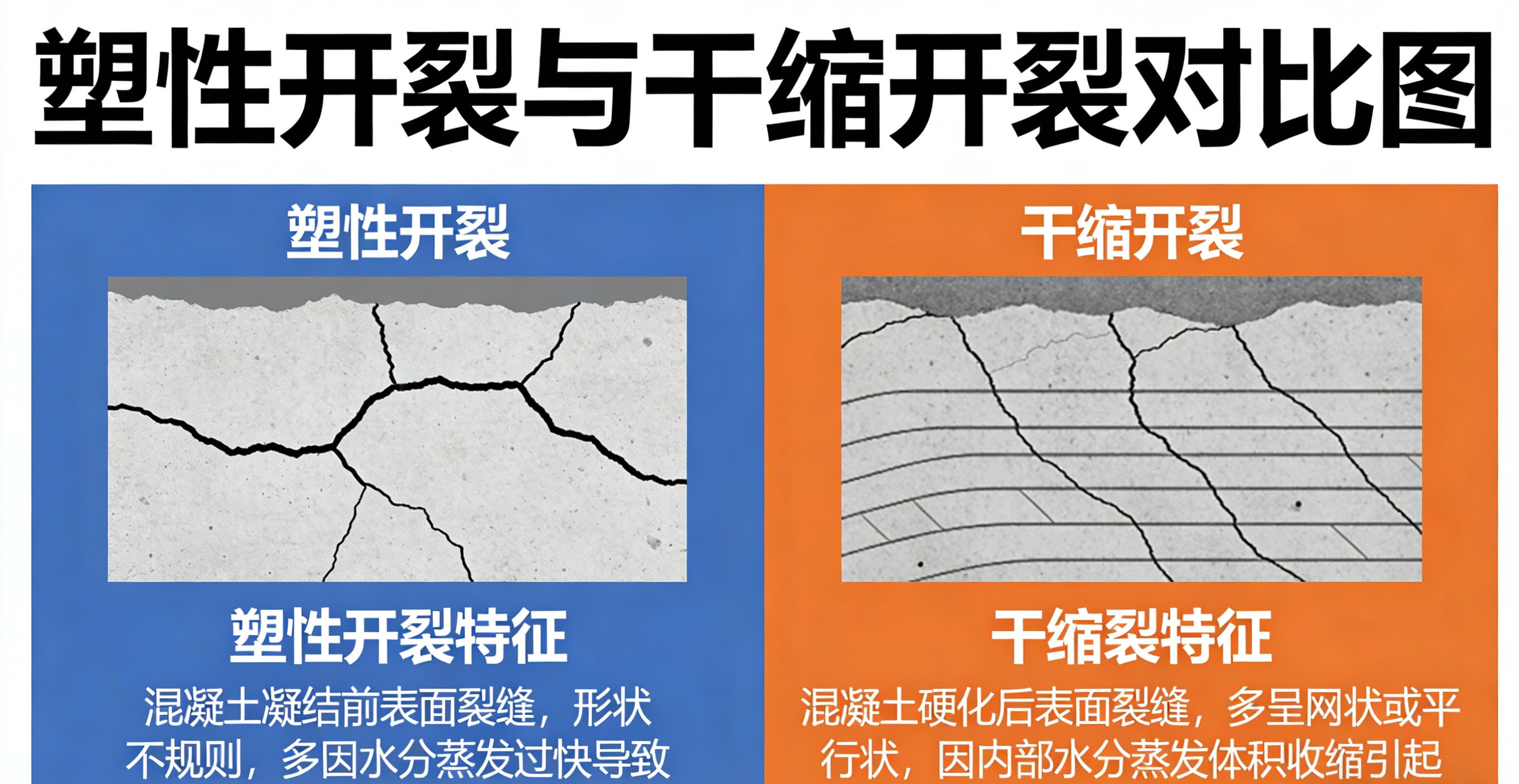 塑性开裂和干缩开裂-改